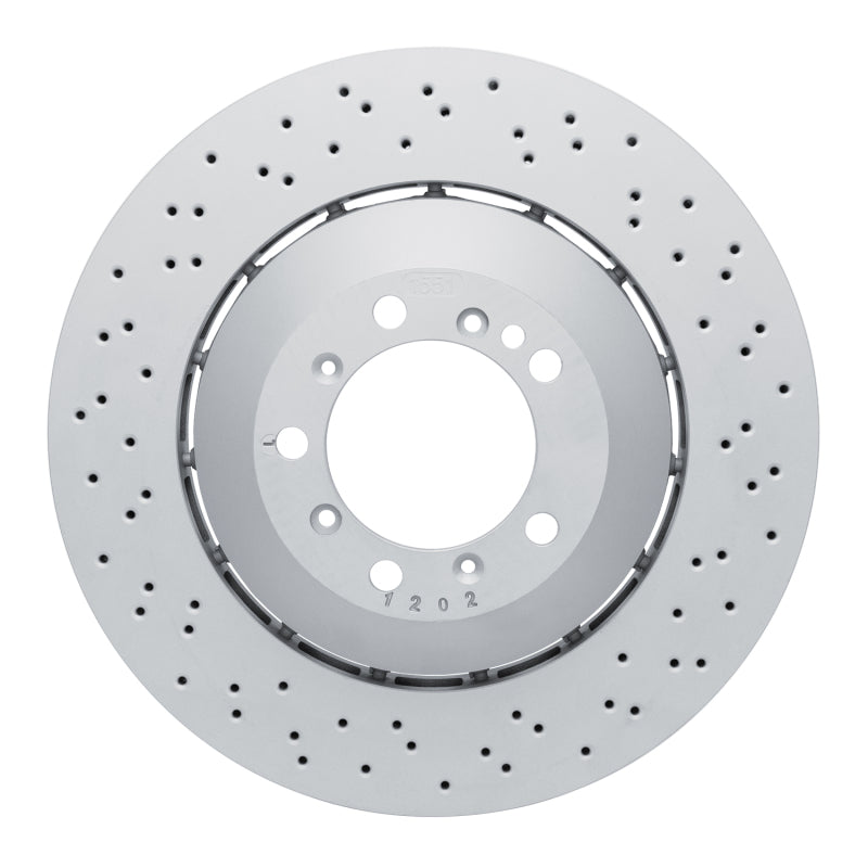 DFC 16-23 Porsche Cayman Right Front Drilled Hi-Carbon Alloy Geomet Coated Rotor