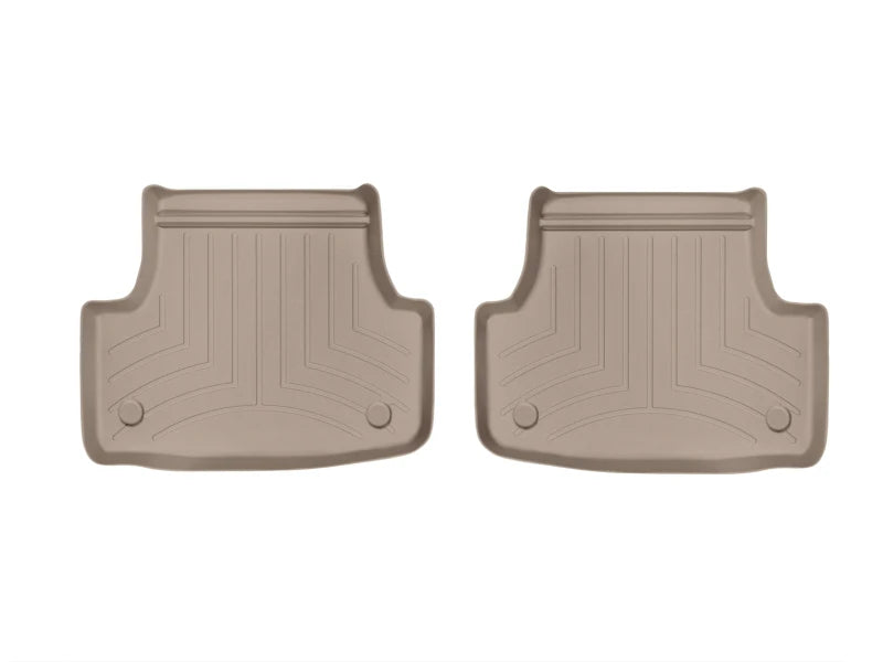 WeatherTech 15-20/22-25 Audi A3/S3 / 17-20 Audi RS3 / 15-24 VW GTI Rear All-Weather Floor Mats - Tan