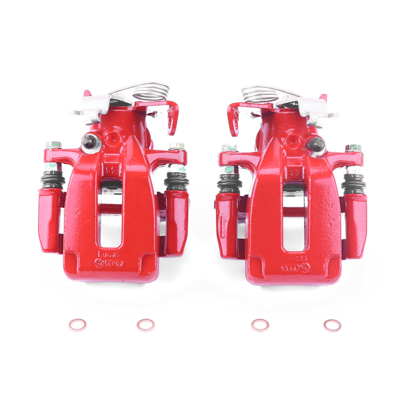 PowerStop 00-04 Audi A6 Quattro Rear Red Calipers w/Brackets - Pair