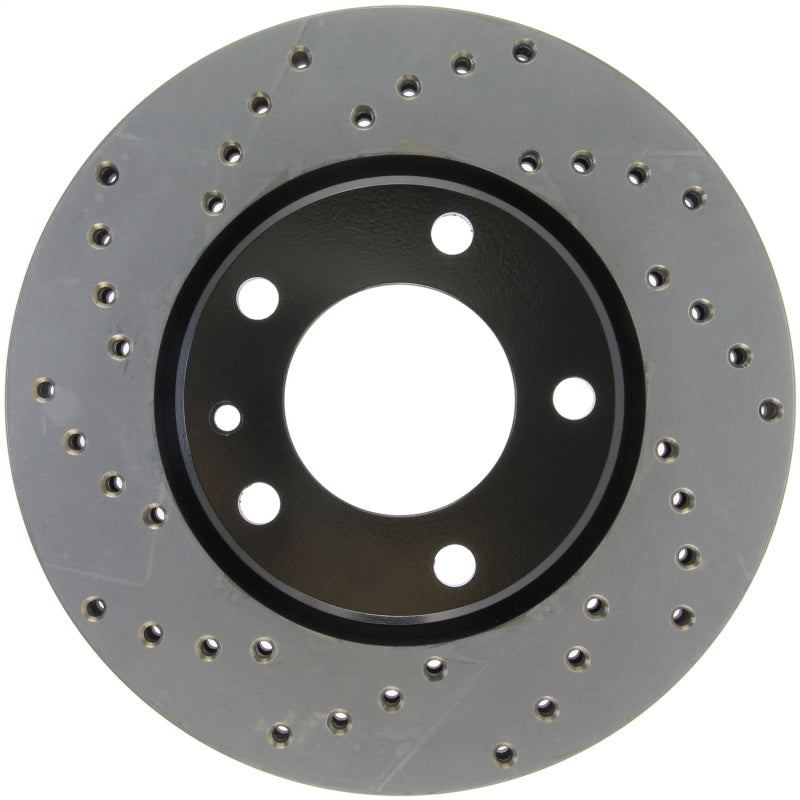 StopTech 89 BMW 525i Drilled Right Front Rotor