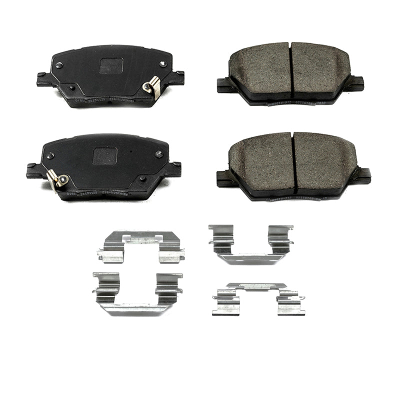 PowerStop 16-18 Fiat 500X Front Z17 Evolution Ceramic Brake Pads w/Hardware