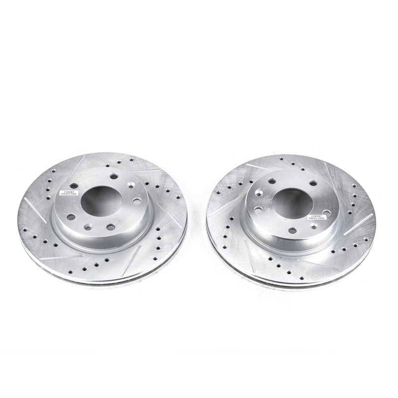 PowerStop 02-05 Land Rover Freelander Front Evolution Drilled & Slotted Rotors - Pair