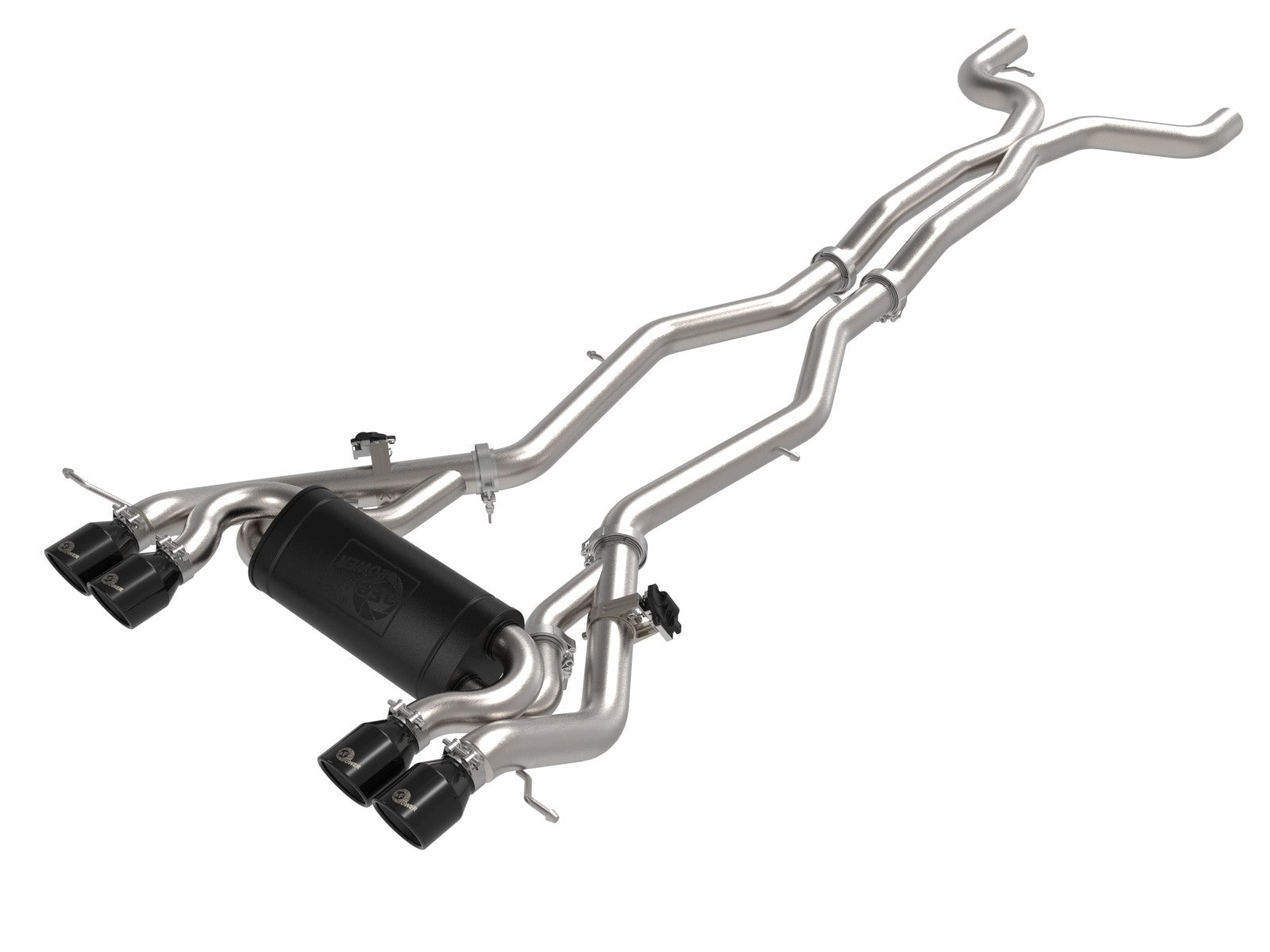 aFe Takeda 3 IN to 2-1/2 IN 304 Stainless Steel Cat-Back Exhaust - BMW G80/G82 M3/M4