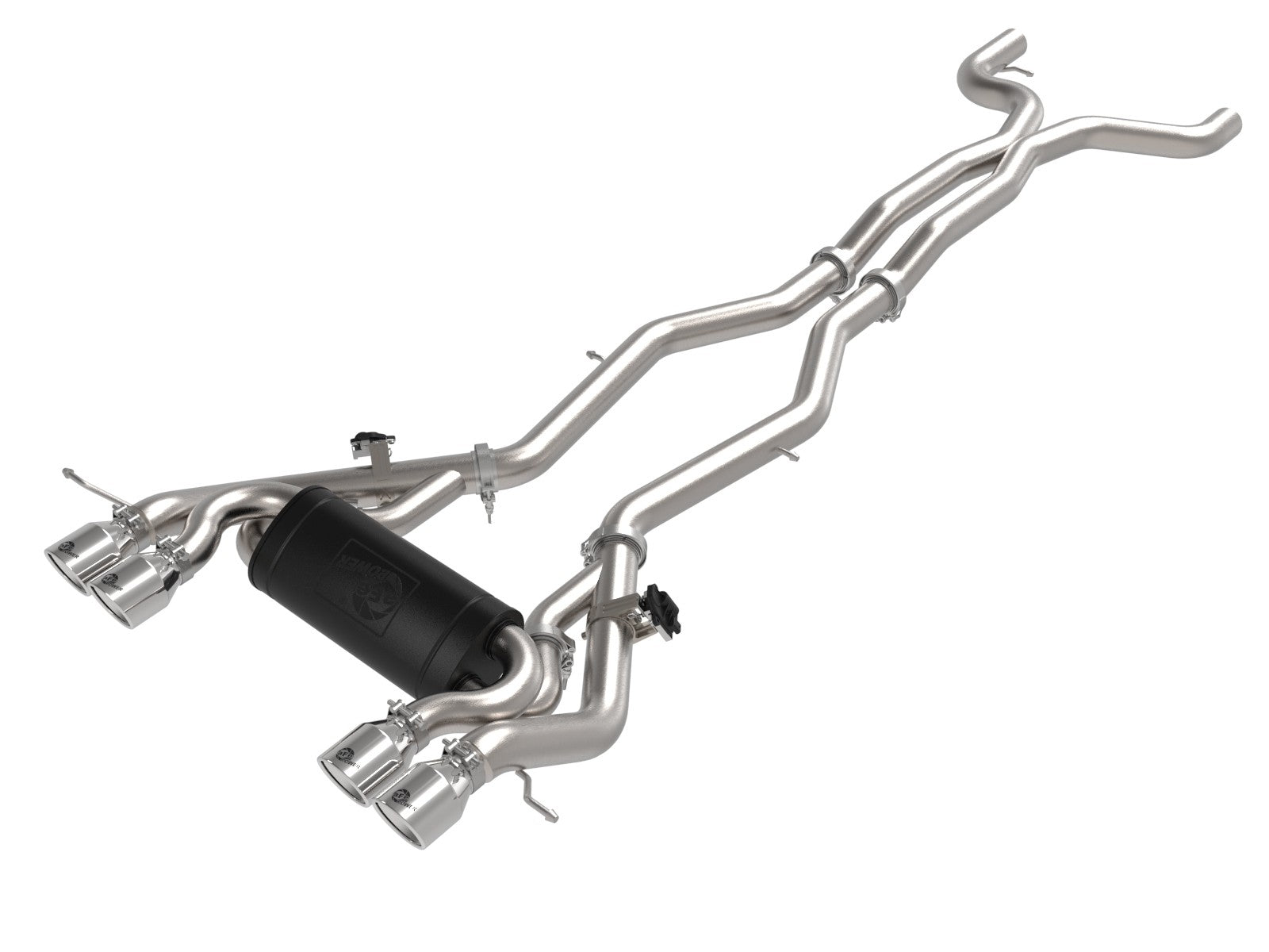 aFe Takeda 3 IN to 2-1/2 IN 304 Stainless Steel Cat-Back Exhaust - BMW G80/G82 M3/M4