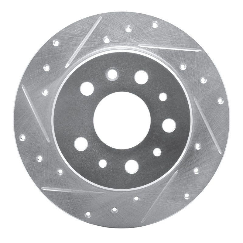 R1 Concepts 61-91 Mercedes-Benz 230 Rear Left Drilled & Slotted Silver Brake Rotor