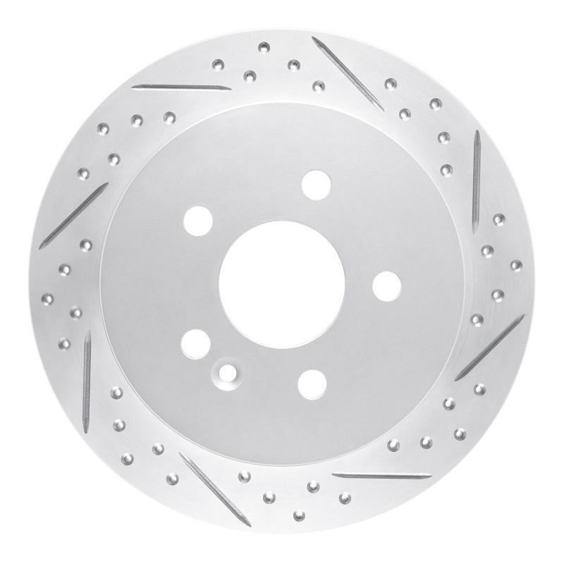 R1 Concepts 98-05 Mercedes-Benz Ml350 Rear Right Drilled & Slotted Geo-Carbon Rotor