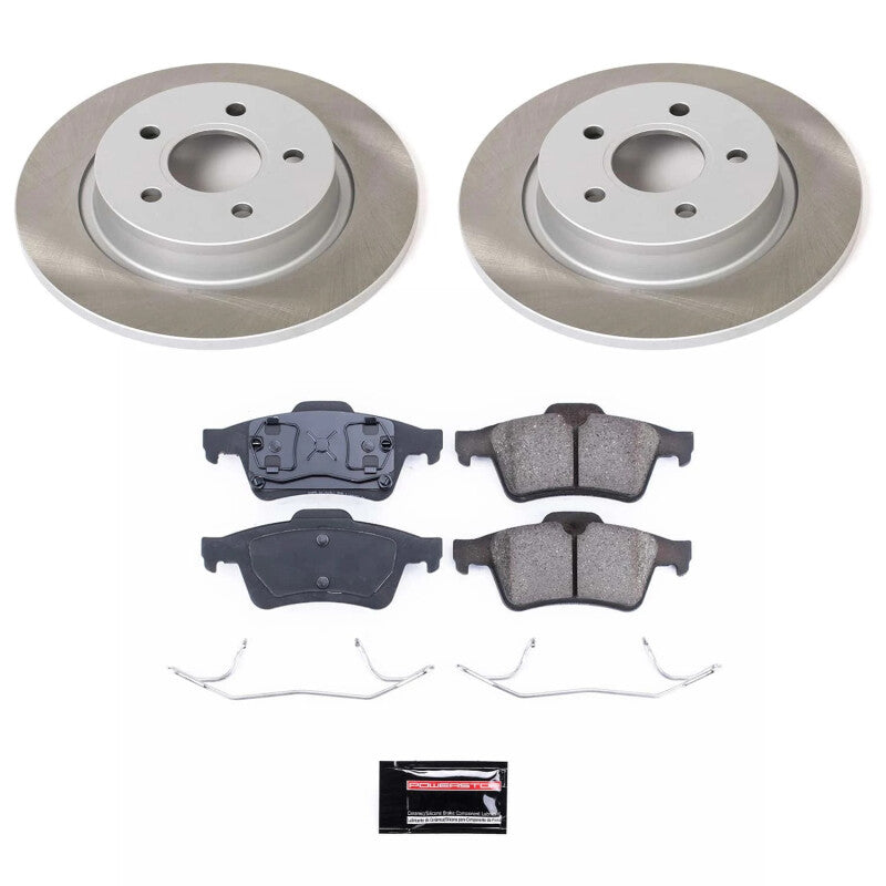 PowerStop 2005 Volvo V50 Rear Semi-Coated Rotor Kit