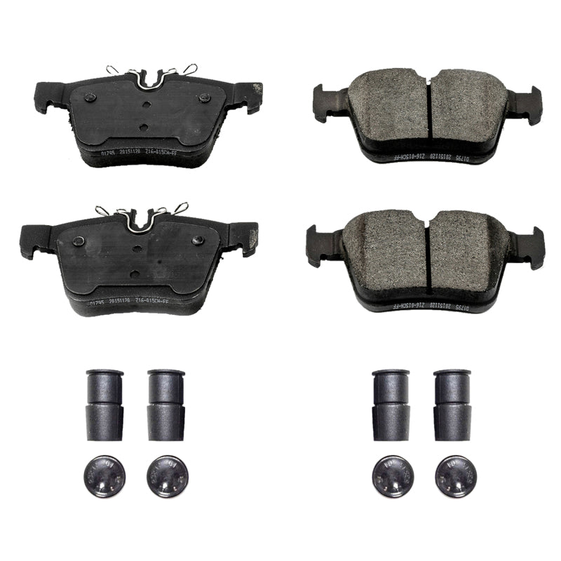 PowerStop 15-19 Mercedes-Benz C300 Rear Z17 Evolution Ceramic Brake Pads w/Hardware