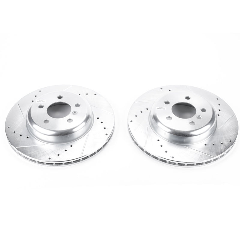 PowerStop 16-18 BMW 320i xDrive Rear Evolution Drilled & Slotted Rotors - Pair
