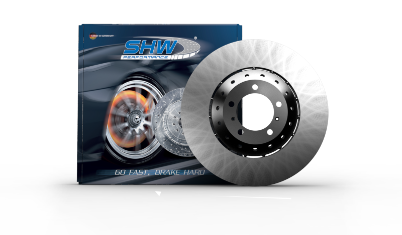 SHW Performance 2021 Porsche Cayenne GTS 4.0L w/19in Wheel/NAO Pads Right Frt Smooth LW Brake Rotor (9Y0615302Q)