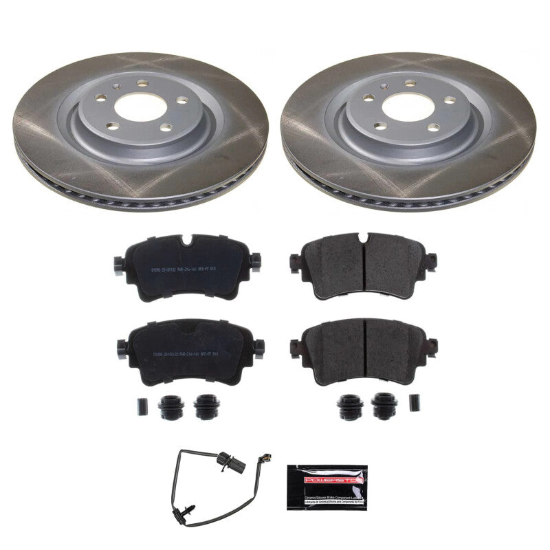 PowerStop 18-20 Audi S5 Sportback Rear Semi-Coated Rotor Kit