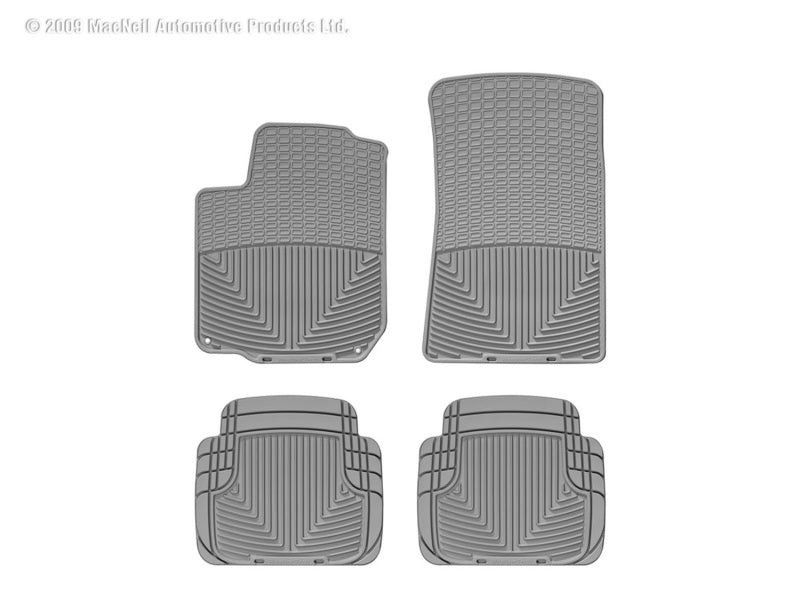 WeatherTech  98-10 Volkswagen New Beetle Front And Rear Rubber Mats - Grey