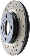 StopTech 84-87 Audi 4000 Quattro Sport Slotted & Drilled Front Right Rotor