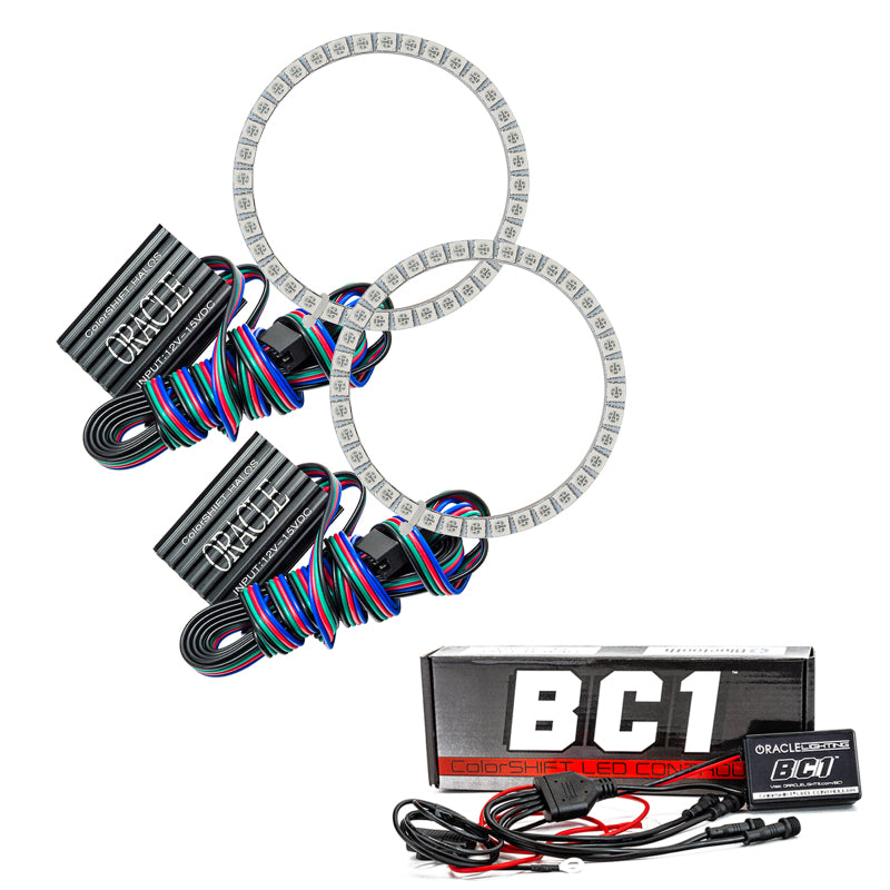 Oracle Lighting Oracle Fiat 500 12-17 Halo Kit - ColorSHIFT w/ BC1 Controller