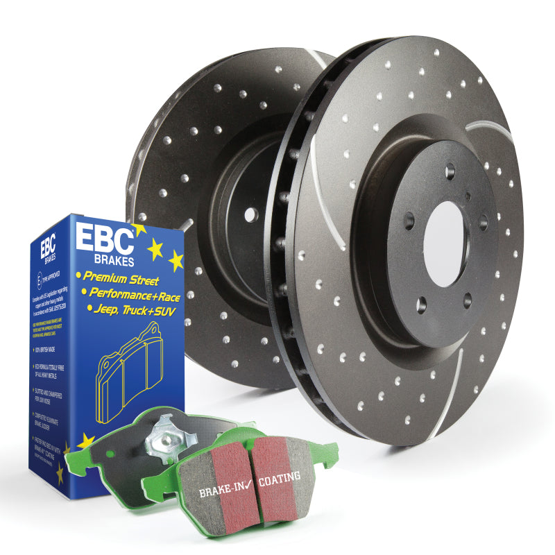 EBC S10 Kits Greenstuff Pads and GD Rotors - 2011-2014 Volkswagen Jetta S