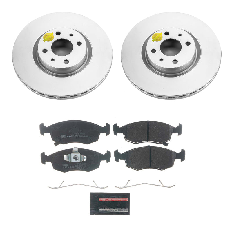 PowerStop 13-18 Fiat 500 Front Euro-Stop Brake Kit