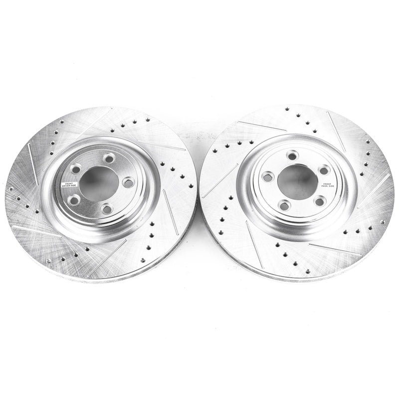 PowerStop 14-19 Jaguar F-Type Front Evolution Drilled & Slotted Rotors - Pair