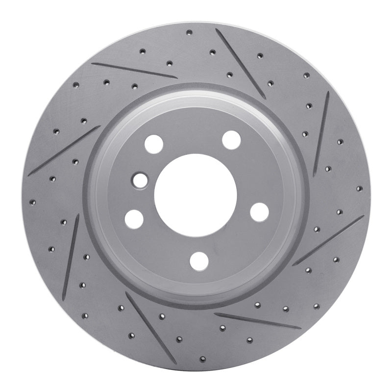 R1 Concepts 12-20 BMW 428I Gran Coupe Rear Right Drilled & Slotted Geo-Carbon Rotor