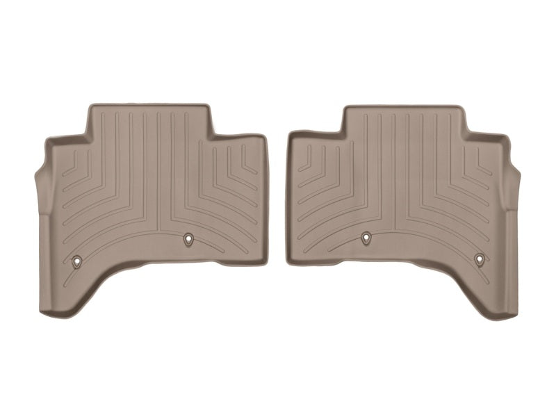 WeatherTech 2013+ Land Rover Range Rover Rear FloorLiner - Tan(Stand Wheelbase Models w/2nd Row Con)