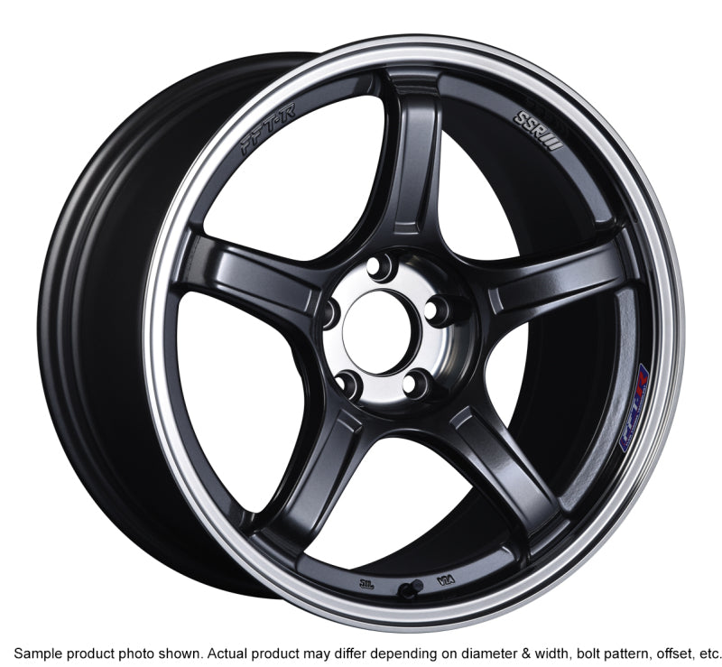 SSR GTX03 18x10.5 5x114.3 12mm Offset Gloss Gunmetal Wheel