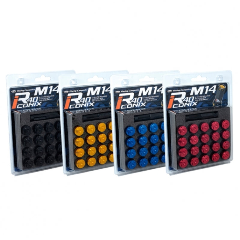 Project Kics 12X1.50 R40 Iconix Aluminum Caps Blue 20 Pieces