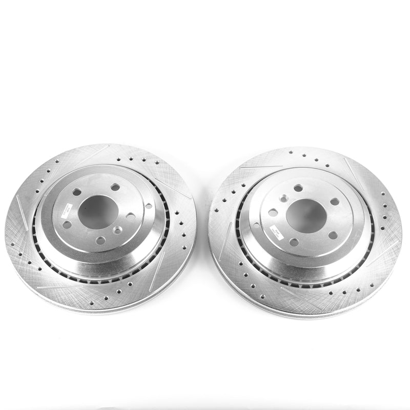 PowerStop 05-06 Mercedes-Benz G55 AMG Rear Evolution Drilled & Slotted Rotors - Pair