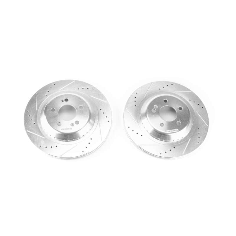 PowerStop 2017 Mercedes-Benz Maybach S550 Rear Evolution Drilled & Slotted Rotors - Pair
