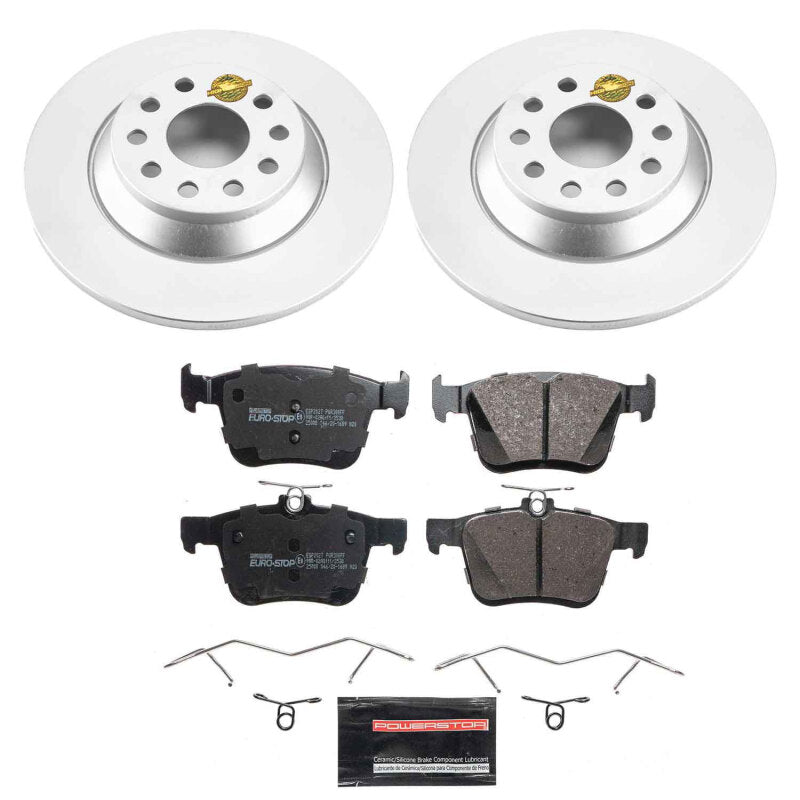 PowerStop 16-20 Audi TT Quattro Rear Euro-Stop Brake Kit