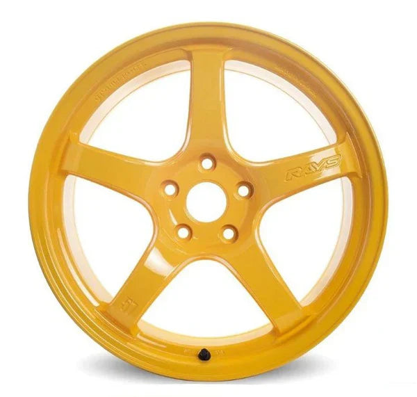 Gram Lights 57CR 18x8.5 +50 5x114.3 Mach Yellow Wheel