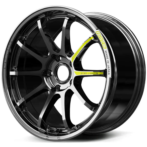 Gram Lights 57NR 18X9.5 +32 5x114.3 Rays Black Metal Coat (RB)