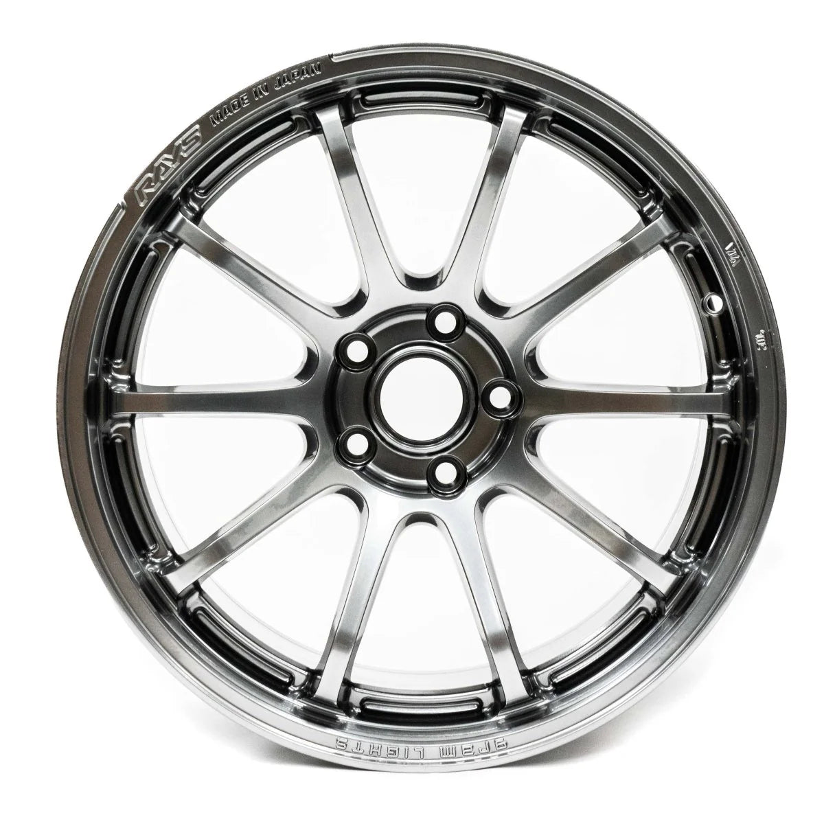Gram Lights 57NR 18x9.5 +38 5x114.3 Grace Silver Wheel