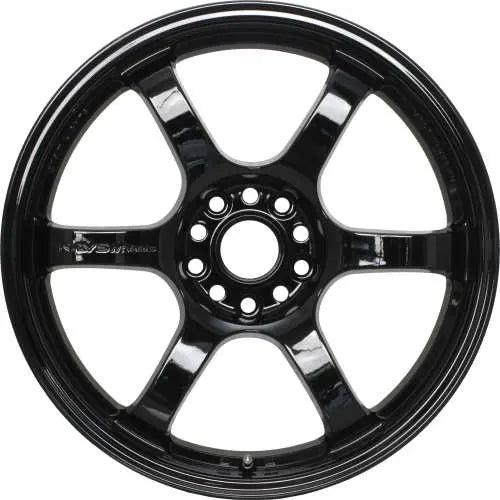 Gram Lights 57DR 17x9.0 +12 5-114.3 Gloss Black Wheel