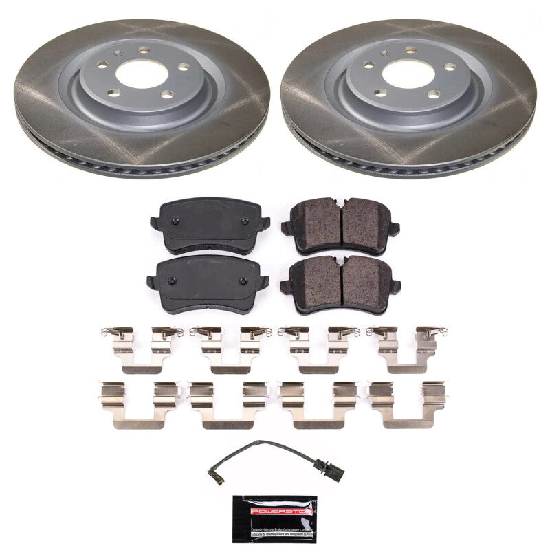 PowerStop 13-18 Audi A7 Quattro Rear Semi-Coated Rotor Kit