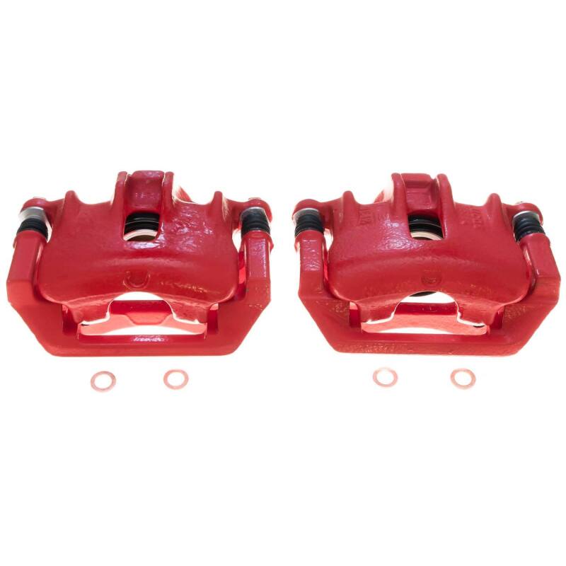 PowerStop 1999 Land Rover Discovery Rear Red Calipers - Pair