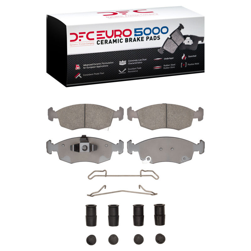 DFC 12-19 Fiat 500 (USA/Canada) Front Euro 5000 Ceramic Brake Pads and Hardware Kit