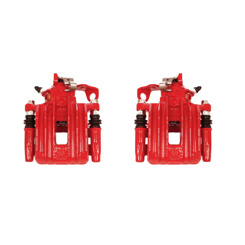 PowerStop 00-10 Volkswagen Beetle Rear Red Calipers w/Brackets - Pair