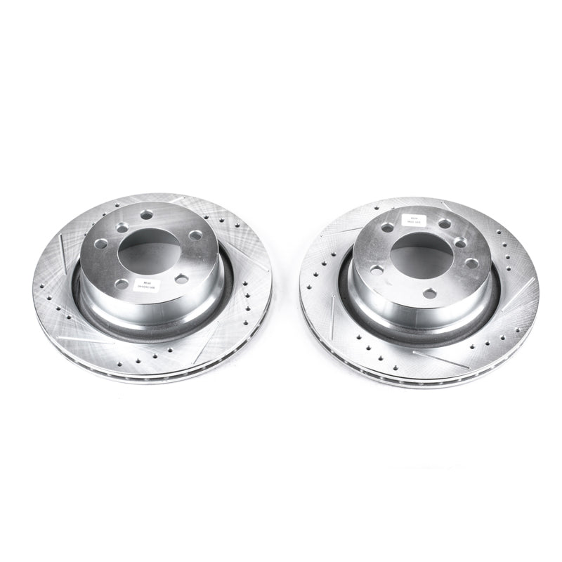 PowerStop 03-08 BMW Z4 Rear Evolution Drilled & Slotted Rotors - Pair