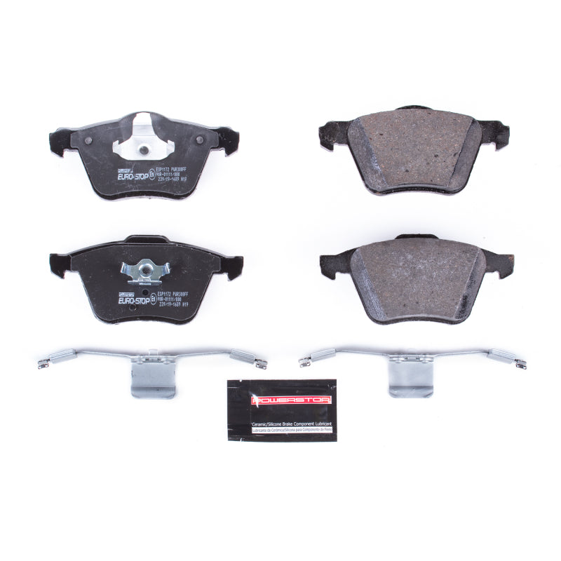 PowerStop 10-14 Volvo XC90 Euro-Stop ECE-R90 Front Brake Pads