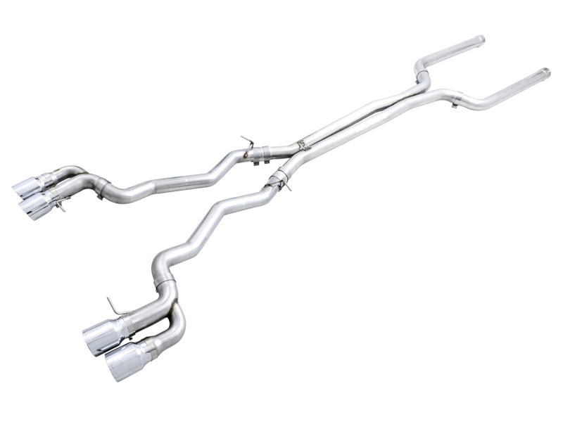 AWE Tuning Cat-back Exhaust Track Edition (Chrome Silver Tips) - BMW 18-19 M5 (F90) 4.4T AWD