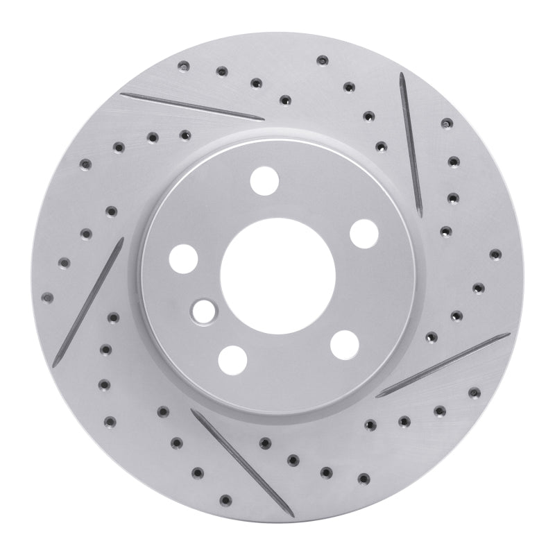 R1 Concepts 14-21 Mini Cooper (Excl Clubman Front Right Drilled & Slotted Geo-Carbon Rotor
