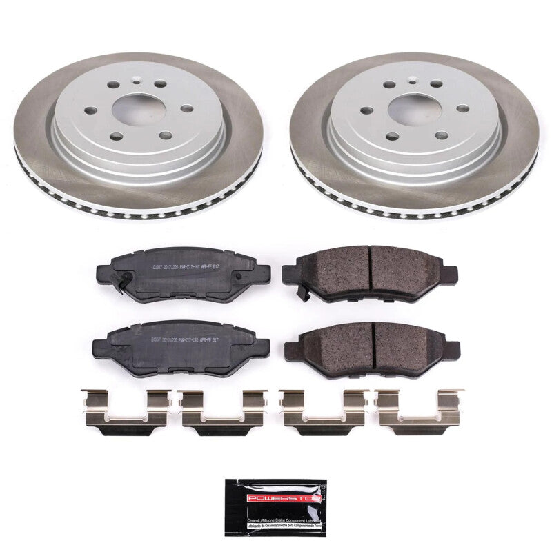 PowerStop 2011 Saab 9-4X Rear Semi-Coated Rotor Kit