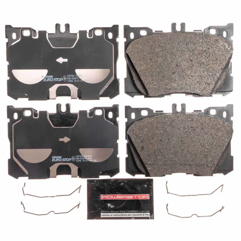 PowerStop 17-18 Mercedes-Benz GLC43 AMG Euro-Stop ECE-R90 Front Brake Pads
