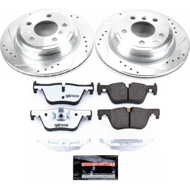PowerStop 13-18 BMW 320i xDrive Rear Z26 Street Warrior Brake Kit