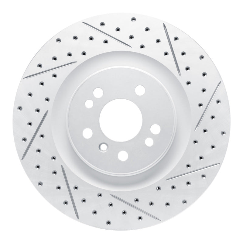 R1 Concepts 06-12 Mercedes-Benz Ml350 Front Right Drilled & Slotted Geo-Carbon Rotor