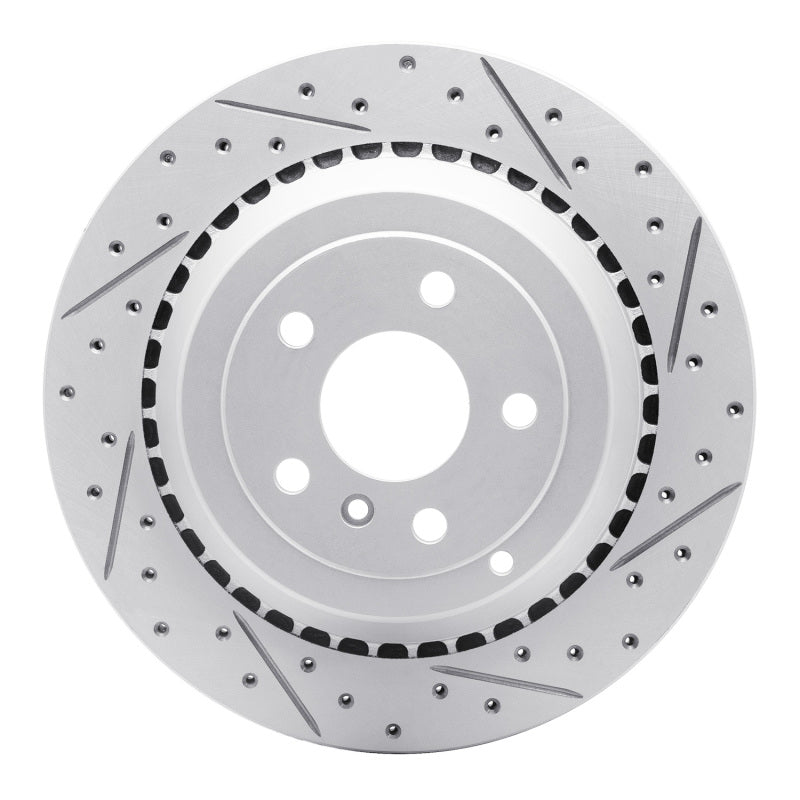 R1 Concepts 06-12 Mercedes-Benz Ml450 Rear Right Drilled & Slotted Geo-Carbon Rotor