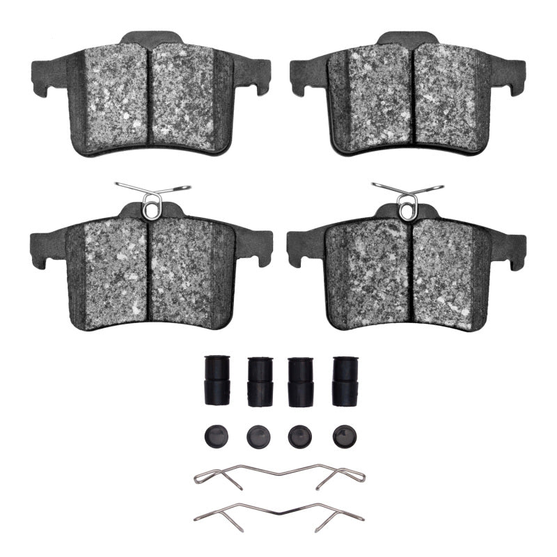 DFC 10-15 Jaguar XFR Rear 5000 Advanced Low Metallic Brake Pads and Hardware Kit