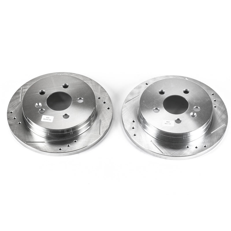 PowerStop 98-03 Mercedes-Benz ML320 Rear Evolution Drilled & Slotted Rotors - Pair