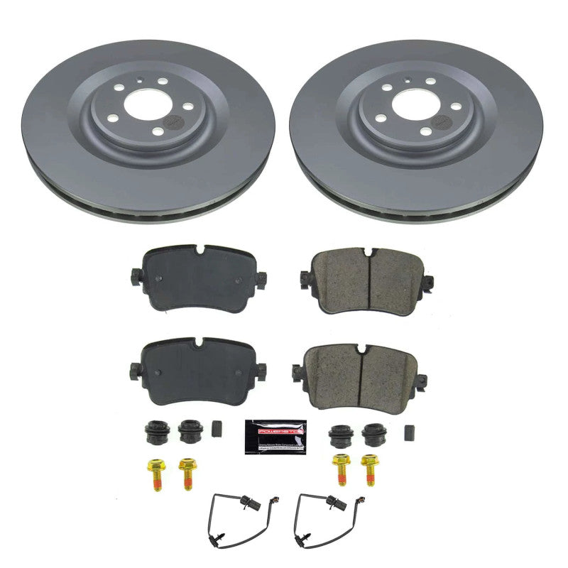 PowerStop 19-20 Audi A8 Quattro Rear Z23 Coated Brake Kit