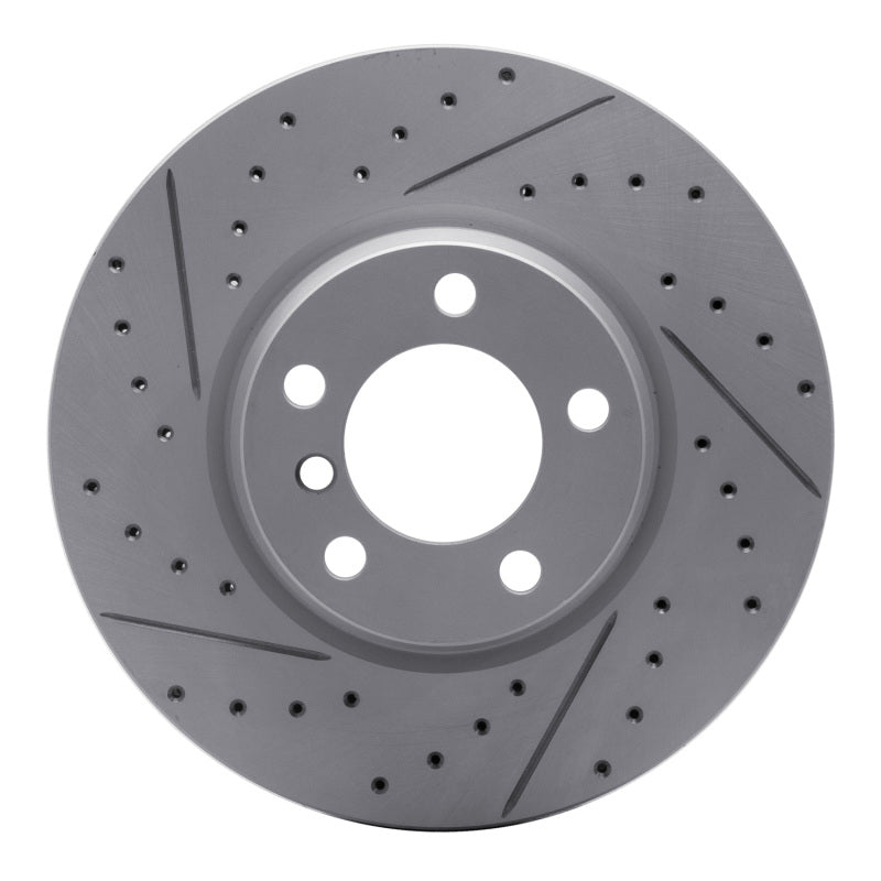 R1 Concepts 12-18 BMW 328I Xdrive Front Right Drilled & Slotted Geo-Carbon Rotor
