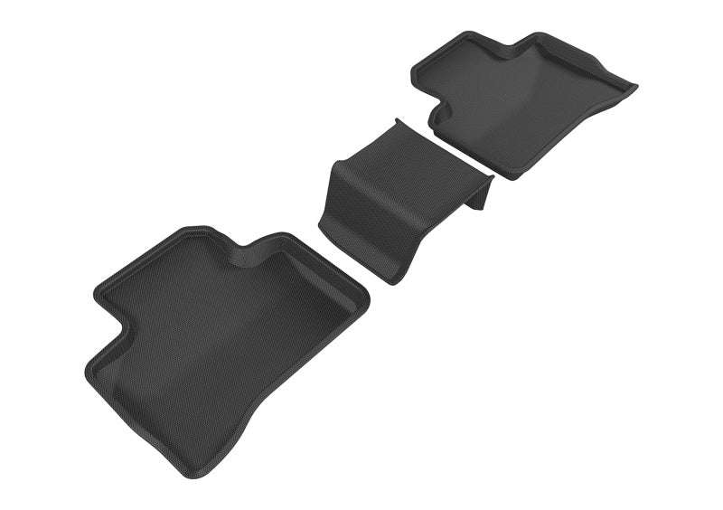 3D MAXpider 2016-2020 Mercedes-Benz GLC-Class X205 Kagu 2nd Row Floormats - Black